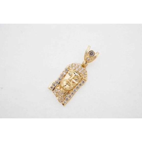 Estate Men's 10k Yellow Gold Jesus Pendant 3.50g - Appraisal Value $600 - Picture 2 of 5